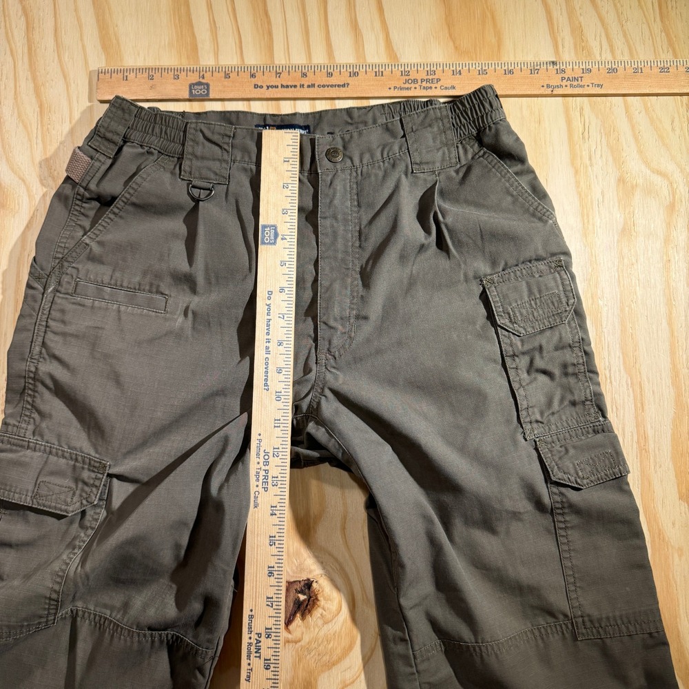 5.11 Tactical Mens Taclite Pro Cargo Pants Tundra Green Utility Workwear Size 32 - Picture 4 of 6